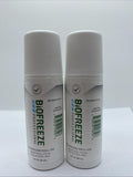 (2) Biofreeze Professional Pain Reliever Colorless Gel Roll-On 3oz 3/28