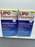 (2) LIPO Flavonoid Advanced Hearing Support 30 Caplets Each COMBINESHIP