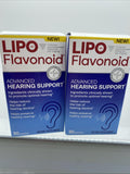 (2) LIPO Flavonoid Advanced Hearing Support 30 Caplets Each COMBINESHIP