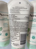 (5) Aveeno Clear Complexion Creme Cleanser Salicylic Acid ￼breakout 5oz 5/22