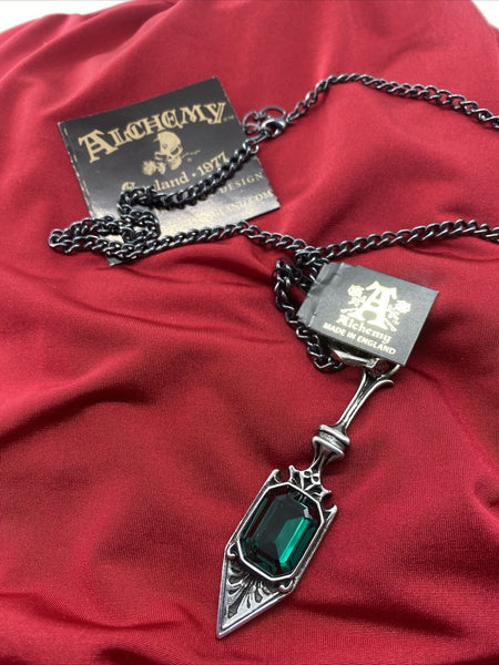 Alchemy Gothic P607  Sucre Vert Absinthe Spoon Pendant Necklace IN HAND