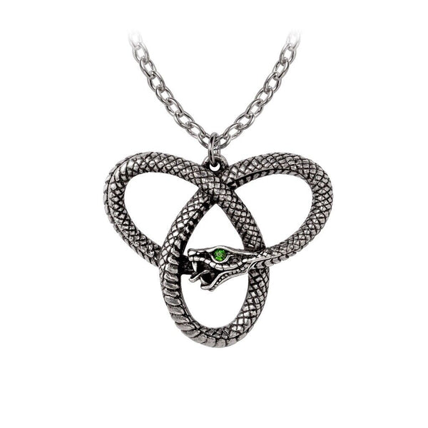 Alchemy Gothic P929 - Eve's Triquetra Pendant Necklace Serpent Serpentine