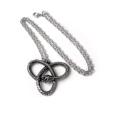 Alchemy Gothic P929 - Eve's Triquetra Pendant Necklace Serpent Serpentine