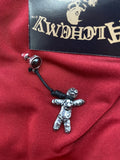 Alchemy Gothic E408 - Voodoo Doll Earring Witch Magic Folk Noose IN HAND