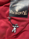 Alchemy Gothic E408 - Voodoo Doll Earring Witch Magic Folk Noose IN HAND