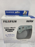 Fujifilm Instax Mini 9 Groovy Case Smokey White Wrist Strap Carry Insta Travel