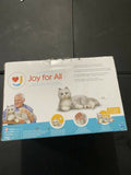 JOY FOR ALL Silver Cat White Mitts Interactive Companion Realistic Lifelike Toy