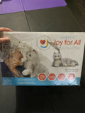 JOY FOR ALL Silver Cat White Mitts Interactive Companion Realistic Lifelike Toy