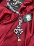 Alchemy P845 Goddess Necklace Gothic Pendant Moon Star Crystal wiccan IN HAND