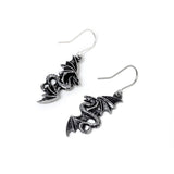 Alchemy Gothic E442 Flight of Airus Earrings Dragon God Wicca Mythical Dropper