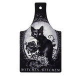 Alchemy Gothic CT4 Cat's Kitchen Cutting Board Serving Trivet Witch Black Vanity