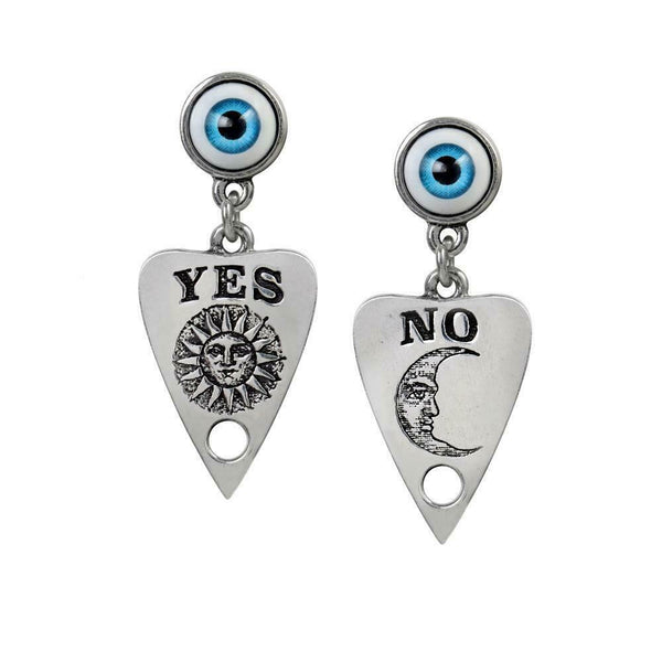 Alchemy Gothic E396  Ouija Planchette Earrings