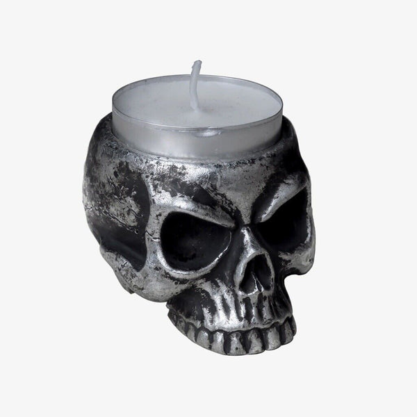 Alchemy Gothic V74 Skull Tea Light Holder The Vault Candle Holder
