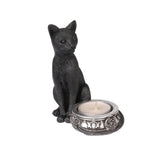 Alchemy Gothic V100 Black Cat T - Light Candle Holder The Vault Feline Vanity
