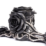 Alchemy Gothic V96 Black Rose Triple T-Light Holder The Vault 12”x4” Candle Hold