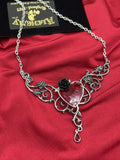 Alchemy P721 The Blood Rose Heart Pendant Necklace Gothic Red IN HAND Valentine