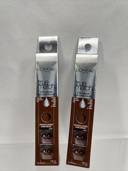 (2) L'Oreal Dark C9-10 True Match Eye Creme In A Concealer Circles COMBINE SHIP!