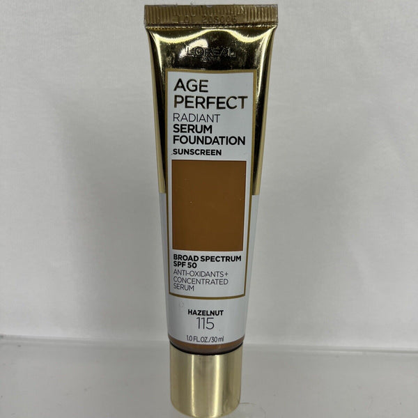 Loreal Age Perfect 115 Hazelnut   Radiant Serum Foundation Sunscreen 1oz