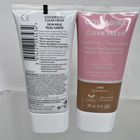 (2) COVERGIRL 590 Tan Rich Clean Fresh Milk Foundation Dewy Finish COMBINESHIP
