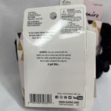 (2) Scunci Pairs 2 pcs Scrunchies Day Night Velvet Plush Black Leopard Hair Tie