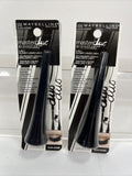 (2) Maybelline 500 Black Eyestudio Master Duo Liquid eye Liner  COMBINESHIP