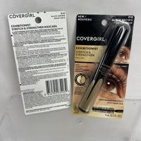 (2) Covergirl 810 Black Brown Exhibitionist Stretch Strength Mascara COMBINESHIP