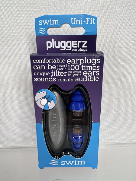 Pluggerz Swim Aid Ear Plugs Keep Water Out Silicone Protection Earplugs Uni-Fit