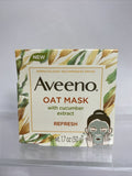 Aveeno Oat Mask With Cucumber Extract Smooth Refresh Face 1.7oz COMBINESHIP