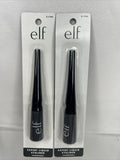 (4) e.l.f. Charcoal Expert Liquid Eyeliner Extra-Fine Brush Tip 21706 Wing