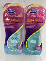 (2) Dr. Scholl's DreamWalk Fresh & Cool Insole 1 pair ea Women  6-10 COMBINESHIP