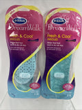 (2) Dr. Scholl's DreamWalk Fresh & Cool Insole 1 pair ea Women  6-10 COMBINESHIP