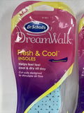 (2) Dr. Scholl's DreamWalk Fresh & Cool Insole 1 pair ea Women  6-10 COMBINESHIP