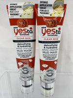 (10) Yes To Tomatoes White Charcoal Detoxifying Hydrate Clear Face Mud Mask 2oz