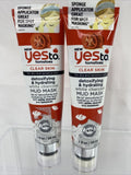 (10) Yes To Tomatoes White Charcoal Detoxifying Hydrate Clear Face Mud Mask 2oz