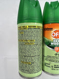 (2) OFF! Deep Woods Dry Spray Insect Repellent Aerosol Mosquito Tick Travel 2.5o