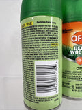 (2) OFF! Deep Woods Dry Spray Insect Repellent Aerosol Mosquito Tick Travel 2.5o