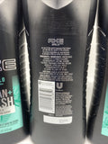 (3) AXE Apollo Body Wash Men Sage & Cedarwood Scent Clean + Fresh Shower 16oz