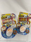 (2) JA-RU Runny Chick'n Egg Goopy & Gushy So Oozy Slime Feels Real Gag EASTER