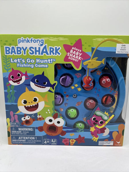 Baby Shark Let's Go Hunt Fishing Game Song Motorized Magnet  PinkFong TOY BOARD
