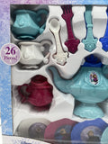 Disney Frozen Hot Cocoa Tea Party Dinnerware Set 26 Pieces Kid Fork Pot Cups TOY