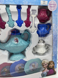 Disney Frozen Hot Cocoa Tea Party Dinnerware Set 26 Pieces Kid Fork Pot Cups TOY