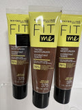 (3) Maybelline 375 Deep  Fit Me Tinted Moisturizer Natural Look Color Foundation