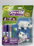 Crayola Scribble Scrubbie SAFARI Color & Clean HIPPO Biko and RHINO Ayana toy