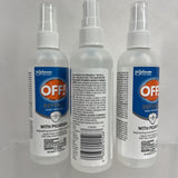 (3) Defense Spray Bug Off! Picaridin Insect Repellent Deet-Free Mosquito  4oz