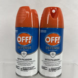 (2) Off! Defense Insect Repellent With Picaridin 5 oz Repels Mosquitoes Ticks