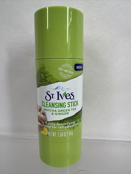 St. Ives Cleansing Stick - 1.59 oz - Matcha Green Tea Ginger Coconut Oil DETOX