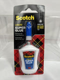 Scotch Super Glue Liquid with Precision Applicator 0.14 Oz Each