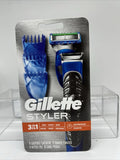 Gillette Styler 3 in 1 Trim Shave Edge Waterproof Trimmer Razor 1 Cartridge