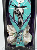 (2) Wet Brush Nightmare Before Christmas Sally Jack Skellington Brush &Scrunchie