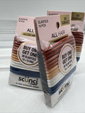 (3) Scunci No Damage Medium Hold Earth Tone Hair Tie Elastics 30ctea COMBINESHIP